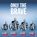 DIESEL Only The Brave, Eau de Toilette for Men, Fougere Scent With Notes of Lemon, Rosemary & Ambery Wood, 6.8 Fl. Oz.