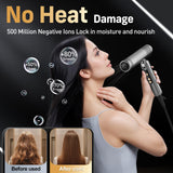 Hair Blow Dryer, QUICO 120-240V Global Dual Voltage Hair Dryers for Women, 5X Faster 120000 RPM BLDC Blow Dryers, 500 Million Negative Ions, High-Speed Mini Hair Dryer, Cold/3 Heating/3 Speed Settings