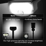 AloftSun Solar Motion Sensor Outdoor Lights,Waterproof Motion Sensor Spot Lights- 30 LED/3 Modes Solar Powered Spotlights,Landscape Lighting for Yard and Garden, Cool White,2 Pack