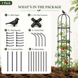 FOLLOOK Garden Obelisk Trellis for Climbing Plants Outdoor, 67", 1 Pack