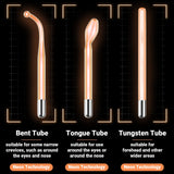 High Frequency Facial Wand - UUPAS Portable High Frequency Facial Machine with 6 Pcs Different Tubes（Orange & Purple）