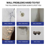 BONCART Drywall Repair Kit, Spackle Wall Repair Kit, 3 Pack Wall Mending Agent Putty, Wall Repair Paste Plaster for Wall Crack/Nail Hole, Wall Hole Filler with Scraper/Sandpaper