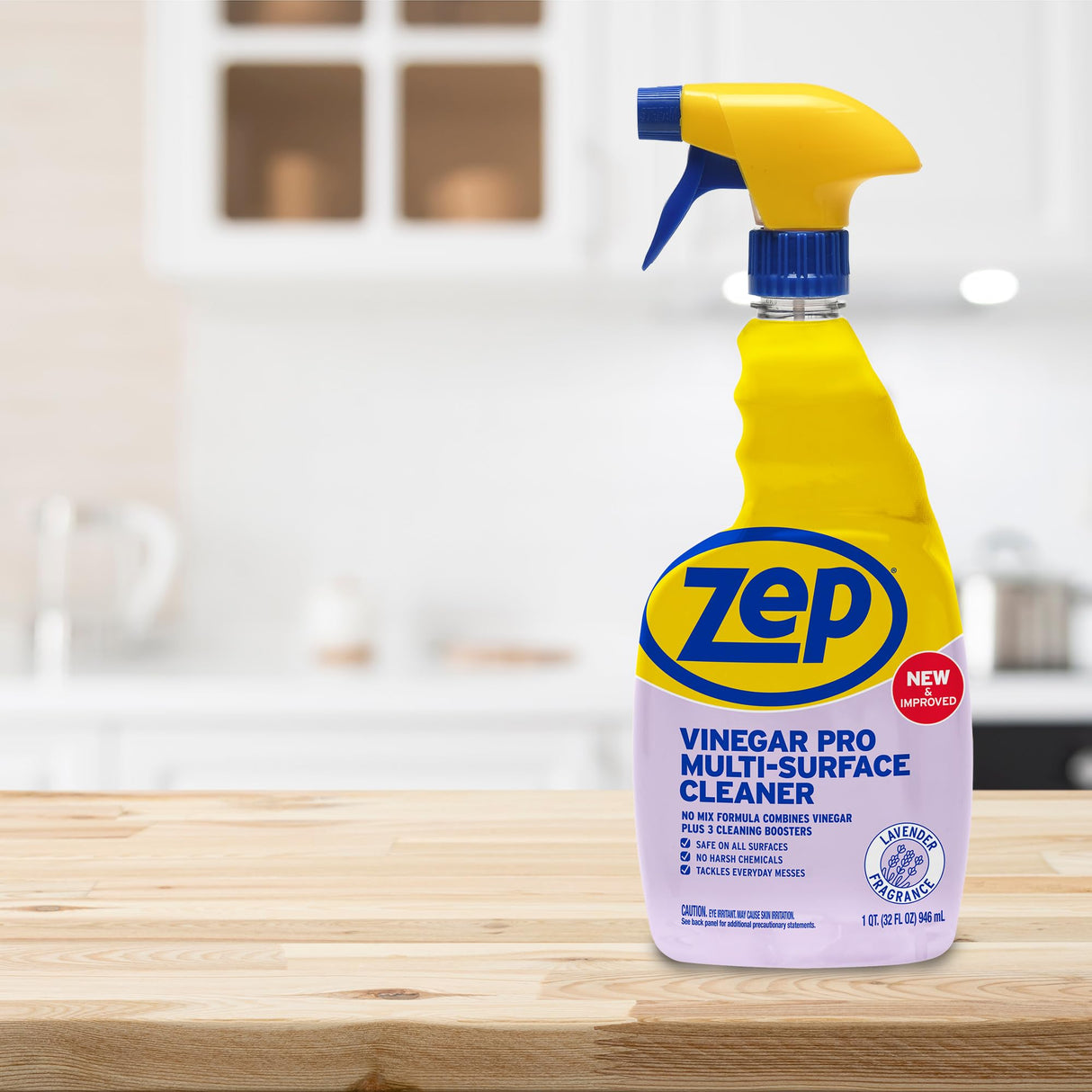 Zep All-Purpose Cleaner with Vinegar Added - 32 Ounces (Case of 4) R48432 - Industrial Grade Cleaner