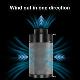 ATOUR 4 Inch Air Carbon Filter with Australian Virgin Charcoal – Odor Control. Built-in 5.5" Quiet Fan with Speed Control, for Inline Duct Fans & Grow Tents. Includes Vent Cover + Pre-Filter 4"x13.4"