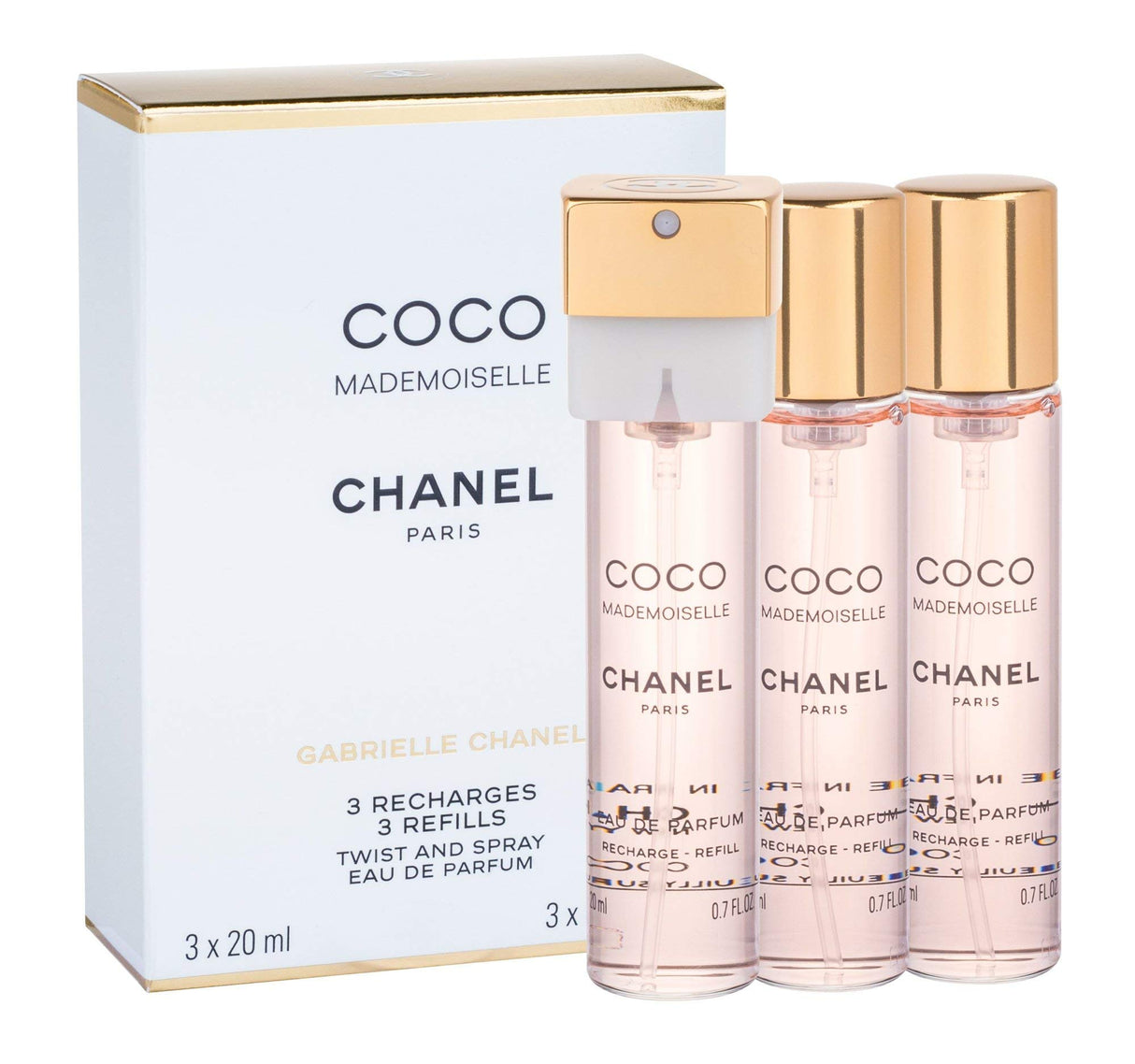Chanel Chanel Coco Mademoiselle Twist & Spray Eau De Parfum Refill 3x20ml/0.7oz