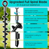 Ground Anchors Heavy Duty Shed Anchors Kit Mobile Home Anchor, 4x15in