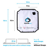 CoolerPak 10lb Refillable Reusable Ice Pack - Stainless Snaps - Cold for Days - Non-Toxic, Leakproof, Suitable for Potable Drinking Water & Cold Plunge - Built Tough, Roll Up for Easy Storage
