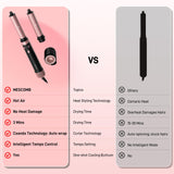 3 in 1 Air Styler with Travel Case - Ionic Hair Dryer & Air Wrap Curlers for Curling Drying, 1 Inch Curling Iron Barrel, Frizz-Free Blow Dryer No Heat Damage Fit for All Hair Types & Lengths