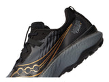 Saucony Men's Endorphin Edge Trail Running Shoe, Black/Goldstruck, 10