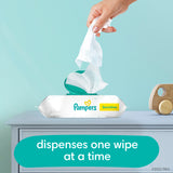 Pampers Baby Wipes, Sensitive, Water Based Wipe, Clinically Proven, Hypoallergenic, and Unscented for Babies, 1008 Wipes Total (12 Flip-Top Packs)
