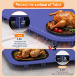 Warming Mat for Food,Food Warming Trays with 4 Temperature Levels - 8-Second Fast Heating Electric Warmer for Buffet, Parties and Holiday Gifts