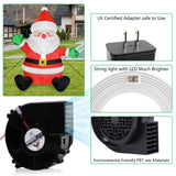 Set of 2 Inflatable Replacement Fan Blower 12V 1.2 A Mini Air Blower with 6 LEDs for Christmas Inflatables Costume,Inflatable Fan Blowers for Thanksgiving Yard Blow up 6FT Christmas Decorations