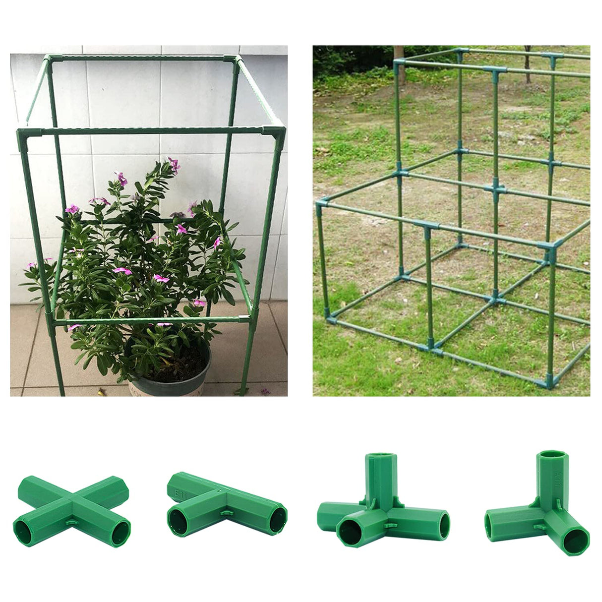 Bykswil Fitting 16MM Stable Support Greenhouse Frame Building Connector