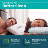 BLISSBURY Ear Pillow with Hole | Ear Piercing Pillow | Adjustable Memory Foam with for chondrodermatitis CNH | Piercing Pillow for Side Sleepers