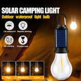 MODOAO Solar Tent Lights USB Rechargeable Led Camping Lantern ,Outdoor Hanging Light Bulbs with Clip Hook for Camping, Christmas, Decorations, Emergency,Flashlight (1pcs) (4)
