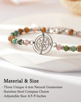 Moving Going Away Farewell Goodbye Gift for Coworker Women Friend Bracelet