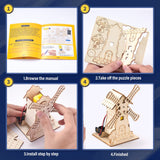 5 Individual STEM Science Kits for Kids, Wood Arts and Craft Kits 8-12
