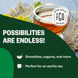 FGO Organic Moringa Oleifera Leaf Powder, 16oz Bulk Resealable Pouch, Sourced from India, Non-GMO, Packaging May Vary (Pack of 1)