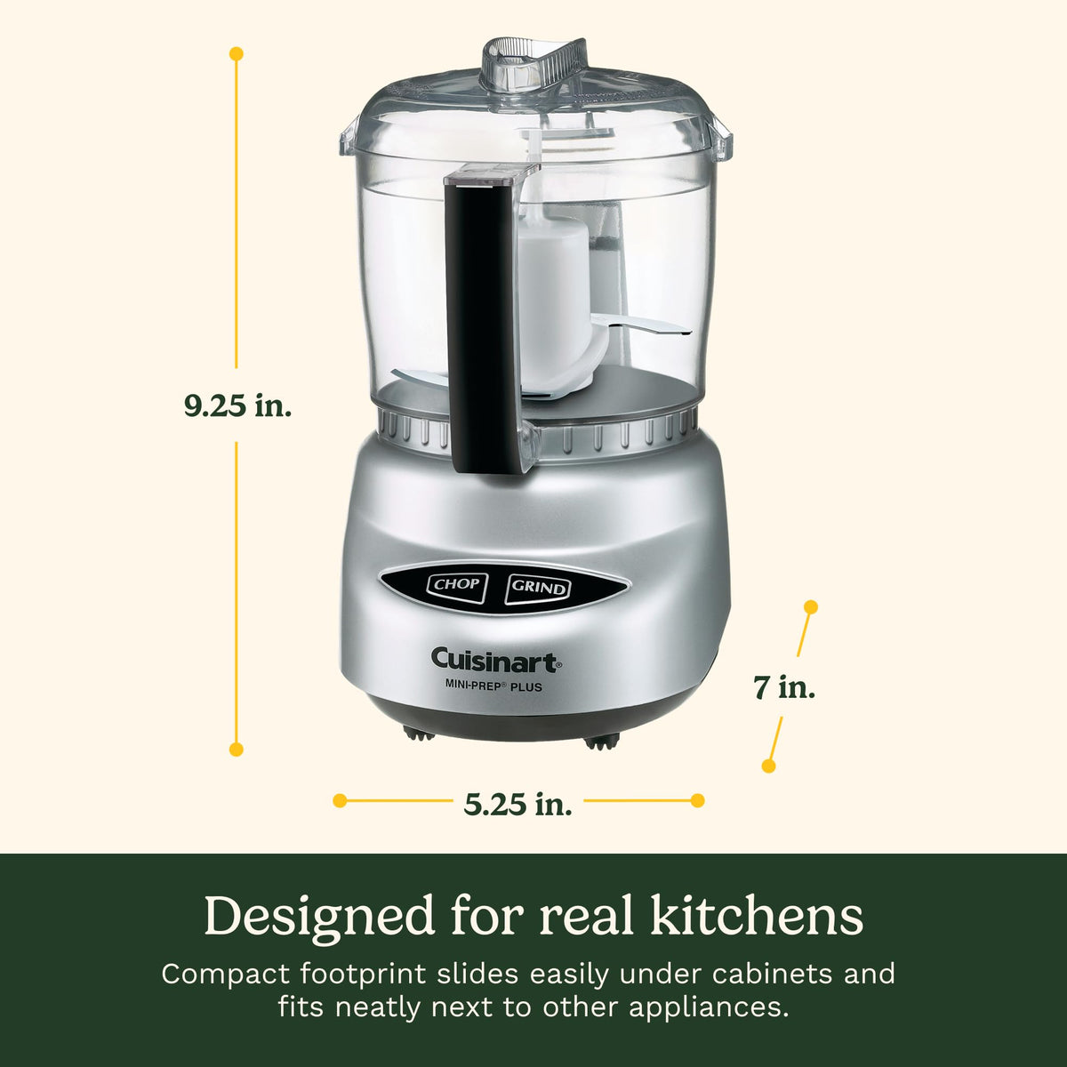 Cuisinart Mini Food Processor, Reversible Blade, 3-Cup Capacity