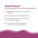 PURE SYNERGY Rapid Rescue | Organic Immune Support Capsules | Herbal Supplement with Echinacea, Elderberry, and Olive Leaf Extracts | for Immediate Immune Support (42 Capsules)