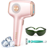 INNZA IPL Hair Removal with Ice Cooling Care Function for Women Permanent,999,999 Flashes Painless IPL Hair Remover, Hair Removal Device for Armpits Legs Arms Bikini Line