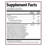 Sky Nutrition Mushroom Gummies - Immune Support & Energy Boost, 12 Mushroom Blend, Mushroom Supplement for Men & Women, Vegan - 60 Gummies