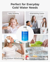 Waterdrop DA97-17376B Replacement for Samsung® HAF-QIN/EXP, DA97-08006C, RF28R7201SR, RF28R7351SG, WD-F45, Refrigerator Water Filter, 3 Filters