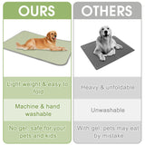 Buvlnee Summer Dog Cooling Mat Washable Ice Silk Self Cool Pad for Small Medium Large Dogs and Cats, Pet Sleeping Pad for Crate, Bed, Indoor & Outdoor Floor, Car Seats