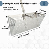 Sand Flea Rake, 47" Detachable Stainless Steel Beach Sifter & Bucket