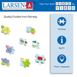 Larsen K13 Africa Political Map, English Edition, 70 Piece Boxless Tray & Frame Jigsaw Puzzle