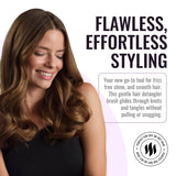 Ergo Ionic Paddle Hair Brush – Large Polishing Brush for Long-Lasting Shine, Detangling Brush for Wet & Dry Hair Care, Hair Styling Tool for Blow Drying (ER1000)