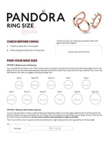 Pandora Band of Hearts Ring - Stackable Ring for Women - Gift for Her Sterling Silver - Size 9 - With Gift Box