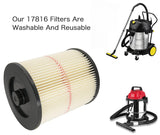 Dooniass 1 Pack Replacement Cartridge Filter Compatible with Craftsman 17816 9-17816 Wet Dry Vac fit 5/6/8/12/16/32 Gallon & Larger Vacuum Cleaner