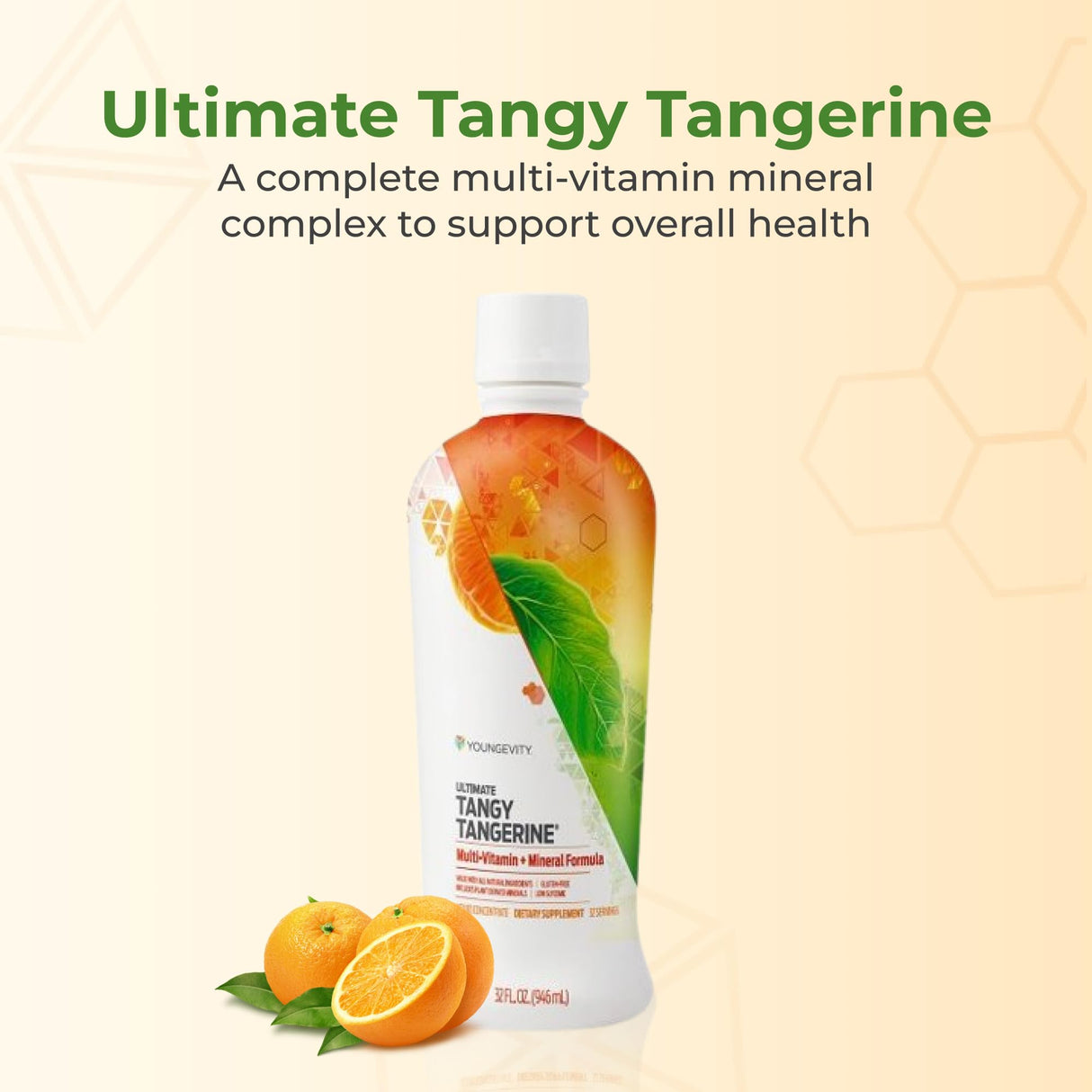 Youngevity Majestic Earth - Ultimate Tangy Tangerine®, 32 FL Oz – Gluten-Free Liquid Multivitamins for Men, Women & Daily Immune Support for Kids – Boost Complete Nutritional Drink for Health, Energy