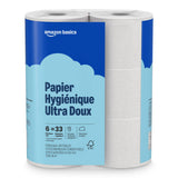 Amazon Brand - Presto! 2-Ply Ultra-Soft Toilet Paper, Septic-Safe, 24 Family Mega Rolls = 120 Regular Rolls, 308 Sheets, Unscented, Pack of 4