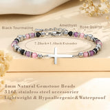 Friend Birthday Gifts for Women, Adjustable Spiritual Cross Bracelet