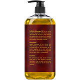 MAJESTIC PURE Cellulite Massage Oil for Massage Therapy - Refreshing, and Relaxing - Natural Oils with with Vegan Collagen & Stem Cells - for All Skin Types - Men and Women - 8 fl oz