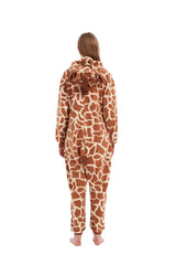AnmHIwcte Giraffe Onesie Adult Halloween Christmas Cosplay Animal Costume Unisex Pajamas For Women Men