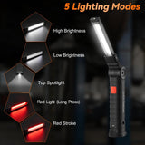 Ruboliy 6Pack Magnetic Rechargeable LED Work Light/Flashlight for Mechanics