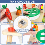 HEYLANDU Activity Table, Montessori Toys for 1 2 Year Old Girls Boy Gifts, 7 in 1 Wooden Sensory Play Table for Toddler 1 2 3, Learning Toys for Baby 12-18 Months 1st Christmas Birthday Gifts