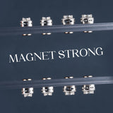 GEMQUEEN Moissanite Magnetic Earrings for Women Men Hypoallergenic, 1.6CT