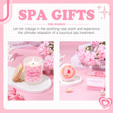 Gift Baskets for Women, 9pcs Birthday Gifts for Teenage Girls, Best Christmas Ideas Box w/Coquette Bow Aesthetic Cup Trendy Stuff for Her Teen Girl Sister Friend Friendship Sweet 16th 18th 21st Bday