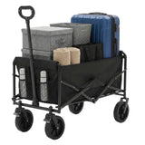 OLIXIS Wagon Cart Collapsible, 330lbs Capacity, Black