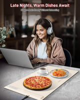 Food Warming Mat - Fast & Full Surface Heating, Silicone Heat Pad with 3 Adjustable Temperature Settings for Buffets Parties, Rollable Electric Warming Tray,Kitchen Heated Plate,Countertop Food Warmer