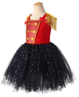 Tutu Dreams Christmas Circus Costume for Girls Kids America Drum Majorette Dress with Ringmaster Hat Carnival Pageant