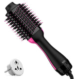 Hair Dryer Brush 4 in 1 Styling Tools Ceramic, Hair Dryer and Styler Volumizer, Hot Air Straightener Brush, Blow Dryer with Ceramic Oval Barrel, Blow Dryer in One, for All Hair Types