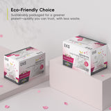 EKO 21 Gallon / 80 Liter Drawstring Trash Bags, Extra-Strong Garbage Bags, Fresh Floral Scent with Continuous Odor Control, 60 Count Easy-Dispense Roll for Kitchen and Household Use, Code G, White