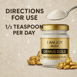 I Am Joy co. Pure Ormus White Gold Powder Monoatomic M-State 24k 99.99% | No Plastic, No Lye, No Dyes, No Fillers | 22 Grams