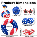 Atcarmor 4th of July Bikini Porch Goose Outfit Patriotic 23 Inch Summer Porch Goose Outfit for Independence Day 250th Anniversary