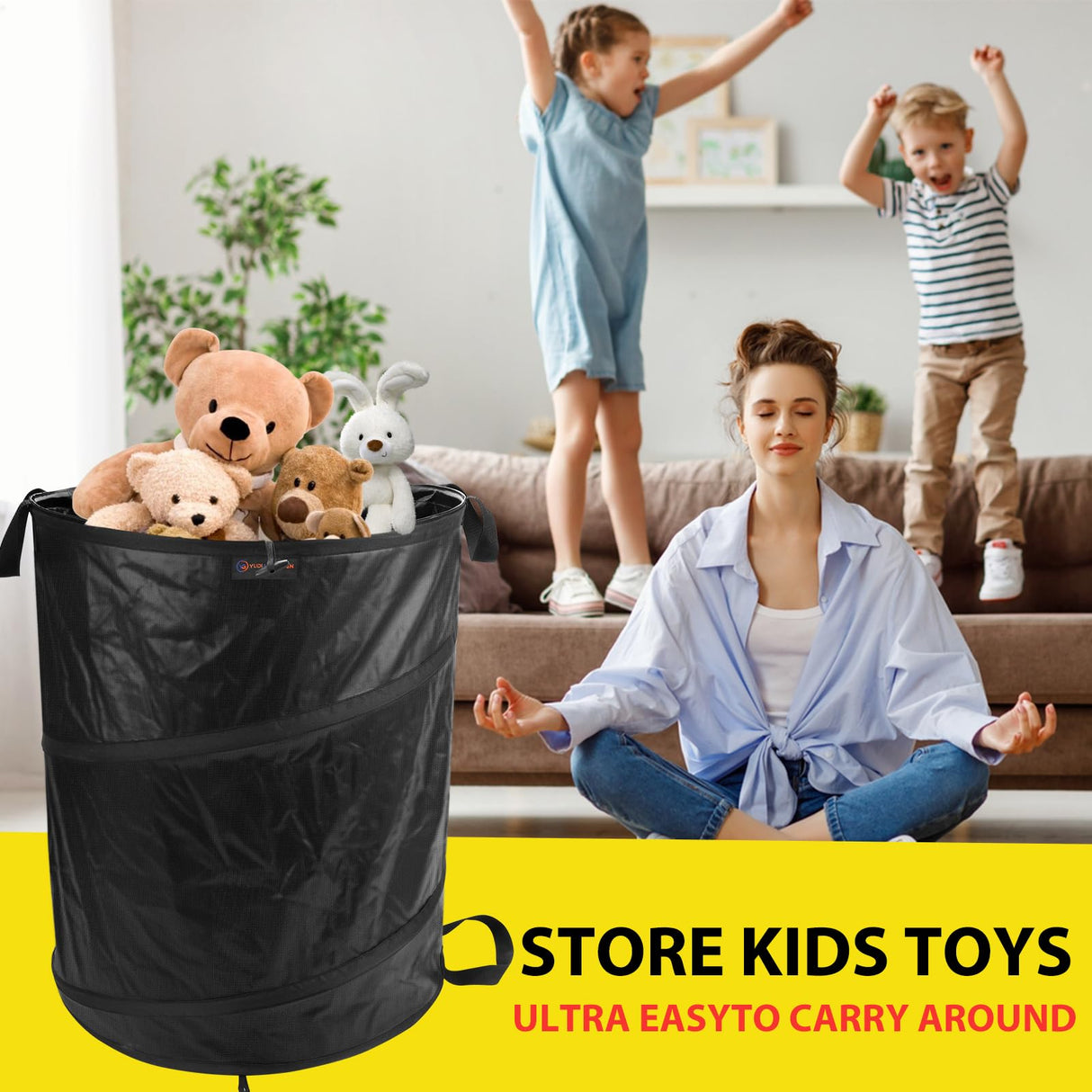 YUDI & GARDEN 45 Gallon Collapsible Trash Can